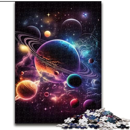 Puzzle für Erwachsene, 1000 Teile, wunderschönes Weltraum-Puzzle aus Pappe, entspannende Unterhaltung, Heimdekoration, 1000 Teile(26x38cm) von RZFWJL