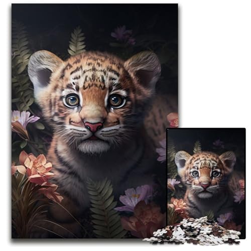 Puzzle für Erwachsene, 1000-teiliges Fantasy-Tiger-Holzpuzzle, interaktives Familienspiel, DIY-Heimdekoration, Brain Challenge-Geschenk, 50x75cm/19,68x29,52 Zoll Puzzle für Erwachsene, 1000-teiliges Fantasy-Tiger-Holzpuzzle, interaktives Familienspiel, DIY-Heimdekoration, Brain Challenge-Geschenk, 50x75cm/19,68x29,52 Zoll von RZFWJL