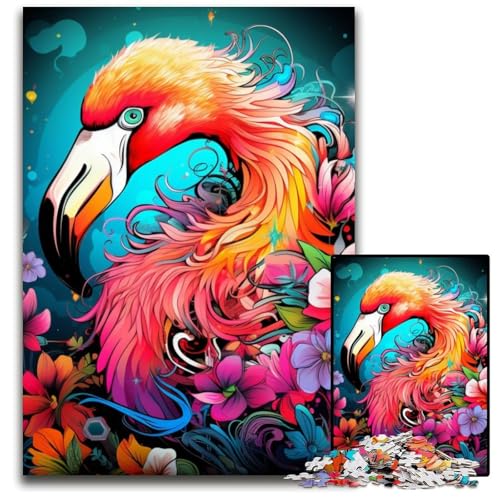 Puzzle für Erwachsene, 1000-teiliges Flamingo-Puzzle, anspruchsvolles Geburtstagsgeschenk, anspruchsvolles Denkspiel, 26x38cm/10,23x14,96 Zoll Puzzle für Erwachsene, 1000-teiliges Flamingo-Puzzle, anspruchsvolles Geburtstagsgeschenk, anspruchsvolles Denkspiel, 26x38cm/10,23x14,96 Zoll von RZFWJL