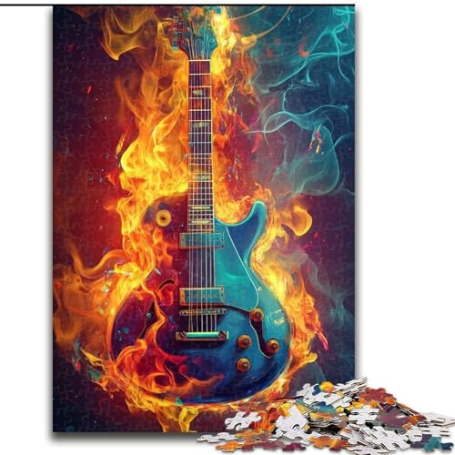 Puzzle für Erwachsene, 1000-teiliges Galaxy-Gitarren-Puzzle, perfekt für Teenager und Familienspaß, Geburtstag, 50x75cm von RZFWJL