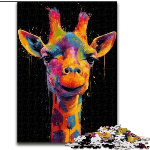 Puzzle für Erwachsene, 1000-teiliges Giraffen-Puzzle, lustige Familienaktivität, Gehirn-Herausforderung, Teenager, 50x75cm Puzzle für Erwachsene, 1000-teiliges Giraffen-Puzzle, lustige Familienaktivität, Gehirn-Herausforderung, Teenager, 50x75cm von RZFWJL