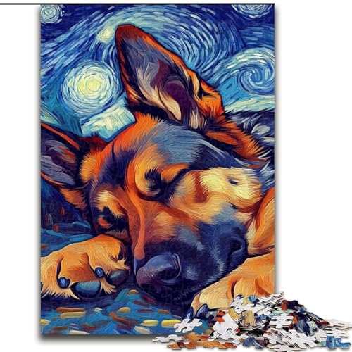 Puzzle für Erwachsene, 1000-teiliges Hirten-Nachthimmel-Puzzle aus Pappe, anspruchsvolles Denkspiel für Teenager, unterhaltsames interaktives Spiel für die ganze Familie, 1000 Teile(26x38cm) von RZFWJL