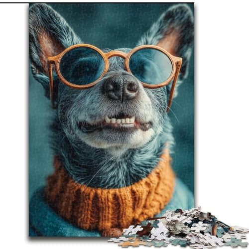 Puzzle für Erwachsene, 1000-teiliges Hundepuzzle, anspruchsvolles Denkspiel für Teenager, perfekt als Heimdekoration oder Geschenk, 50x75cm von RZFWJL