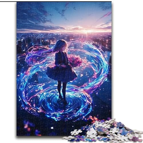 Puzzle für Erwachsene, 1000-teiliges Japanisches Anime-Mädchen-Puzzle, anspruchsvolles Denkspiel für Teenager, perfekt als Heimdekoration oder Geschenk, 50x75cm Puzzle für Erwachsene, 1000-teiliges Japanisches Anime-Mädchen-Puzzle, anspruchsvolles Denkspiel für Teenager, perfekt als Heimdekoration oder Geschenk, 50x75cm von RZFWJL