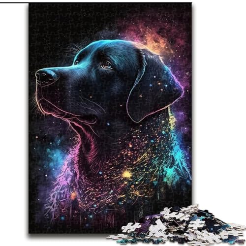 Puzzle für Erwachsene, 1000-teiliges Labrador Retriever-Puzzle aus Holz, anspruchsvolles Denkspiel für Teenager, unterhaltsames interaktives Spiel für die ganze Familie, 1000 Teile(50x75cm) von RZFWJL