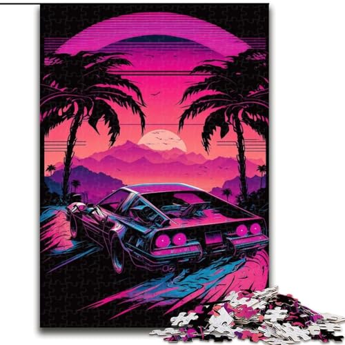 Puzzle für Erwachsene, 1000-teiliges Neonlandschafts-Puzzle aus Pappe, Spaß für die ganze Familie, perfekt für Geburtstage, Feiertage, 1000 Teile(26x38cm) von RZFWJL