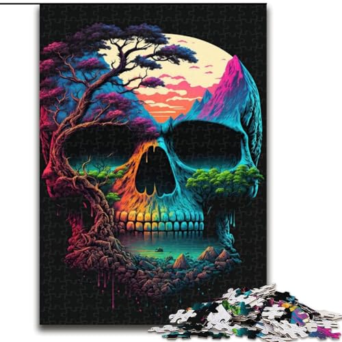 Puzzle für Erwachsene, 1000-teiliges Skull Island-Puzzle aus Holz, Familie und Freunde, knifflige Herausforderung, 1000 Teile(50x75cm) von RZFWJL