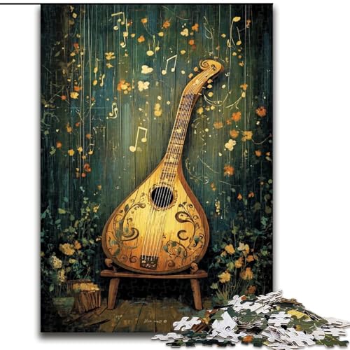 Puzzle für Erwachsene mit 1000 Teilen, Violine, dekomprimierendes intellektuelles Lernspielzeug, ganze Familie (Größe 50x75cm) von RZFWJL