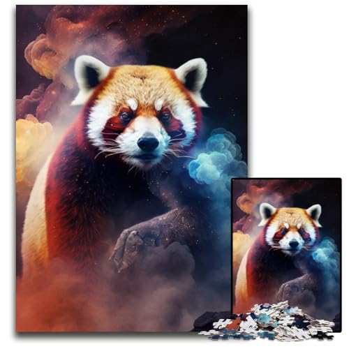 Puzzle für Erwachsene mit rotem Panda-Nebel, 1000 Teile, perfektes DIY-Kunstdekor oder Geburtstagsgeschenk, 26x38cm/10,23x14,96 Zoll Puzzle für Erwachsene mit rotem Panda-Nebel, 1000 Teile, perfektes DIY-Kunstdekor oder Geburtstagsgeschenk, 26x38cm/10,23x14,96 Zoll von RZFWJL