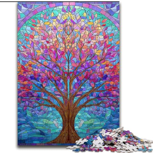 Puzzle für Erwachsene und Jugendliche, 1000 Teile, Baum des Lebens, Denksportaufgabe zur Wanddekoration, einzigartige Geburtstags 14-Jährige (Größe 26x38cm) von RZFWJL