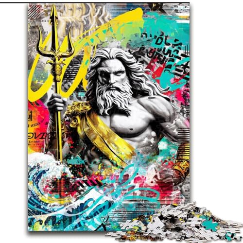 Puzzle für Erwachsene und Jugendliche, 1000 Teile, Film-Graffiti, für 14+, für Familienspaß und Spieleabende, Künstlersammlung, Bildende Kunst (Größe 26x38cm) von RZFWJL