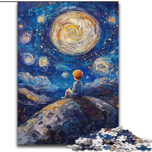 Puzzle für Erwachsene und Jugendliche, 1000-teiliges Puzzle Der kleine Prinz des Nachthimmels, für Kinder ab 14 Jahren, Lernspiel, Herausforderung, Spielzeug, Geschenk zum Geburtstag (Größe 50x75cm) Puzzle für Erwachsene und Jugendliche, 1000-teiliges Puzzle Der kleine Prinz des Nachthimmels, für Kinder ab 14 Jahren, Lernspiel, Herausforderung, Spielzeug, Geschenk zum Geburtstag (Größe 50x75cm) von RZFWJL