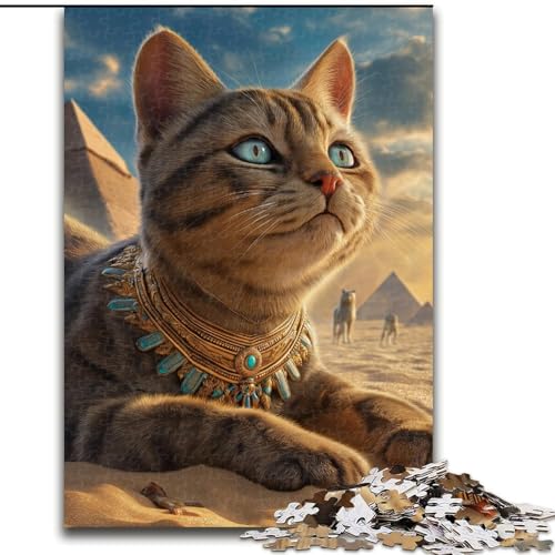 Puzzle für Erwachsene und Teenager, 1000 Teile, Traumkatze, Denksportaufgabe zur Wanddekoration, einzigartige Geburtstags 14-Jährige (Größe 50x75cm) von RZFWJL