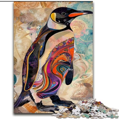 Puzzle für Jugendliche, 1000 Puzzles, Pinguin, für und ab 14 Jahren, pädagogisches Lernspielzeug, Familienspiele, Geburtstagsgeschenk (Größe 26x38cm) von RZFWJL