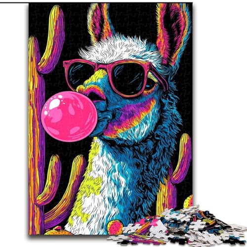 Puzzle für Jugendliche, 1000 Puzzleteile, Alpaka-Kunst, für und ab 14 Jahren, pädagogisches Lernspielzeug, Familienspiele, Geburtstagsgeschenk (Größe 26x38cm) von RZFWJL