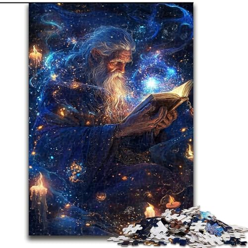 Puzzle für Jugendliche, 1000 Puzzleteile, Cosmic Wizard, für und ab 14 Jahren, pädagogisches Lernspielzeug, Familienspiele, Geburtstagsgeschenk (Größe 26x38cm) von RZFWJL
