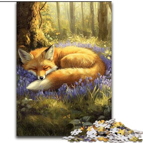 Puzzle für Jugendliche, 1000 Puzzleteile, Waldfuchs, für und ab 14 Jahren, pädagogisches Lernspielzeug, Familienspiele, Geburtstagsgeschenk (Größe 50x75cm) von RZFWJL