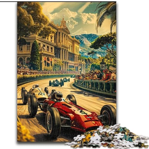 Puzzle für Jugendliche, 1000 Puzzleteile zum Thema Rennsport, für und ab 14 Jahren, pädagogisches Lernspielzeug, Familienspiele, Geburtstagsgeschenk (Größe 26x38cm) von RZFWJL