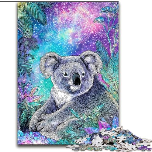 Puzzle für Jugendliche, 1000-teiliges Puzzle Traumkoala, für 14+, anspruchsvolles Spiel als Geschenk für die ganze Familie und Freunde (Größe 26x38cm) von RZFWJL