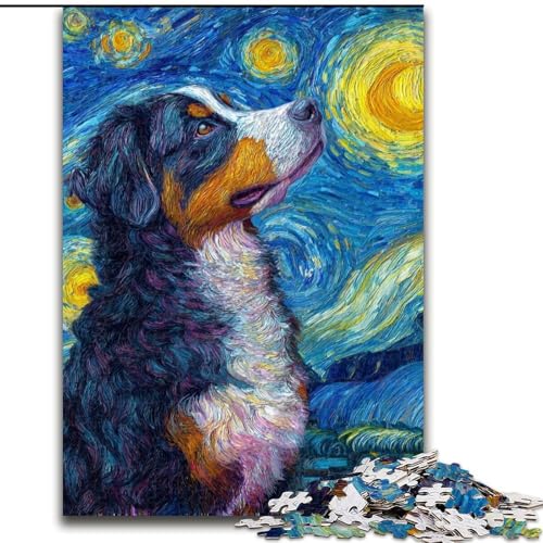 Puzzle für Teenager, 1000 Berner Sennenhunde, Lernspiele, Heimdekoration, ganze Familie (Größe 50x75cm) von RZFWJL
