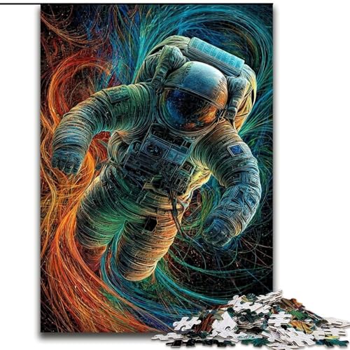 Puzzle für Teenager, 1000 Fantasy-Astronauten, Lernspiele, Heimdekoration, ganze Familie (Größe 26x38cm) von RZFWJL