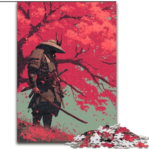 Puzzle für Teenager, 1000 Ninja unter dem Kirschblütenbaum, Lernspiele, Heimdekoration, ganze Familie (Größe 26x38cm) von RZFWJL