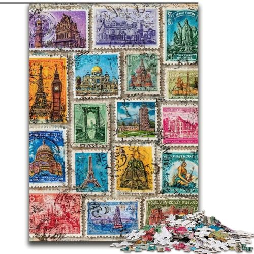 Puzzle für Teenager, 1000 Paris-Collagen, Lernspiele, Heimdekoration, ganze Familie (Größe 26x38cm) von RZFWJL
