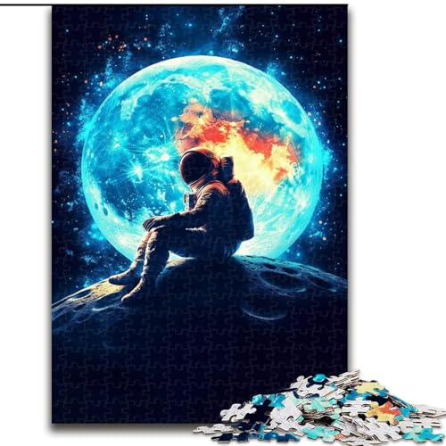 Puzzle für Teenager, 1000 Teile, Astronaut, Stressabbau, schwierige Herausforderung, Wichtelgeschenke für Kinder ab 14 Jahren (Größe 50x75cm) von RZFWJL