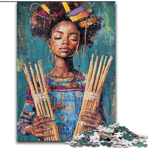 Puzzle für Teenager, 1000 Teile, Bandauftritt, Familienspiel, Stressabbau, schwierige Herausforderung, EIN Kunstwerk für Kinder ab 14 Jahren (Größe 26x38cm) von RZFWJL