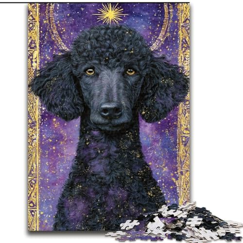 Puzzle für Teenager, 1000 Teile, Pudel, Stressabbau, schwierige Herausforderung, Wichtelgeschenke für Kinder ab 14 Jahren (Größe 50x75cm) von RZFWJL