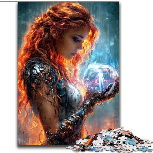 Puzzle für Teenager, 1000 Teile, Traumfrau, Familienspiel, Stressabbau, schwierige Herausforderung, EIN Kunstwerk für Kinder ab 14 Jahren (Größe 50x75cm) von RZFWJL