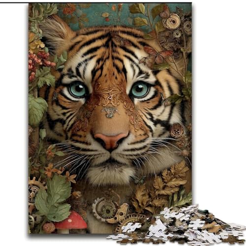 Puzzle für Teenager, 1000 Tiger, Lernspiele, Heimdekoration, ganze Familie (Größe 26x38cm) von RZFWJL