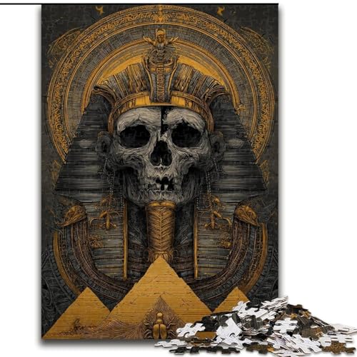 Puzzle für Teenager, 1000 ägyptische Skelette, Lernspiele, Heimdekoration, ganze Familie (Größe 26x38cm) von RZFWJL