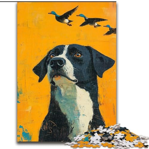 Puzzle für Teenager, 1000 glückliche Hunde, Lernspiele, Heimdekoration, ganze Familie (Größe 26x38cm) von RZFWJL