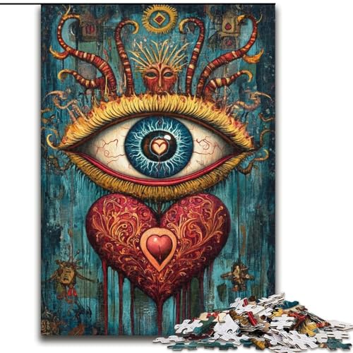 Puzzle für Teenager, 1000-teiliges Puzzle Traumauge, Lernspiele, Heimdekoration, geeignet für die Schreibtischdekoration (Größe 50x75cm) von RZFWJL