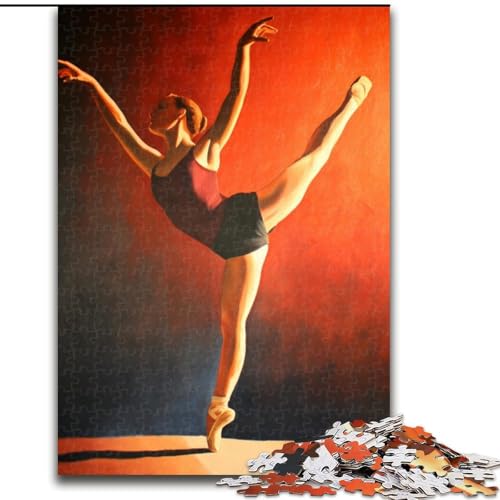 Puzzle für Teenager, Ballettmädchen, für Kinder ab 14 Jahren Jedes Teil ist einzigartig – lustiges und herausforderndes Spiel für die ganze Familie Tolles Geschenk (Größe 50x75cm) von RZFWJL