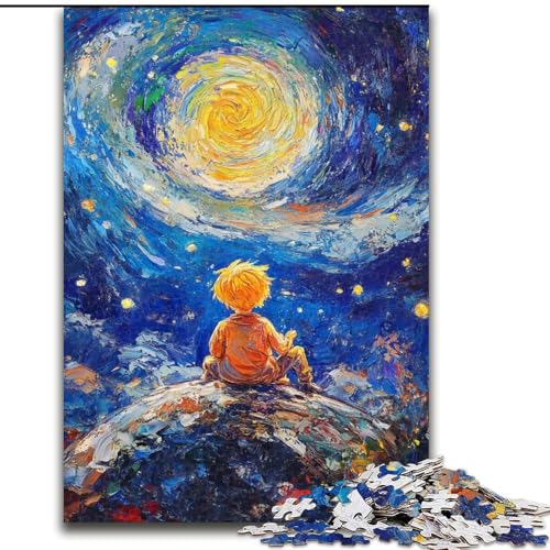 Puzzle für Teenager Der kleine Prinz des Nachthimmels, für Kinder ab 14 Jahren, jedes Teil ist einzigartig – lustiges und herausforderndes Spiel für die ganze Familie, tolles Geschenk (Größe 50x75cm) Puzzle für Teenager Der kleine Prinz des Nachthimmels, für Kinder ab 14 Jahren, jedes Teil ist einzigartig – lustiges und herausforderndes Spiel für die ganze Familie, tolles Geschenk (Größe 50x75cm) von RZFWJL
