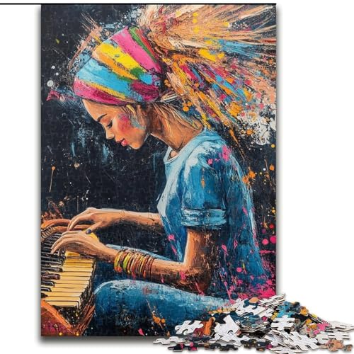 Puzzle mit 1000 Teilen für Bandauftritte von Erwachsenen ab 14 Jahren, anspruchsvolles Spiel als Geschenk für die ganze Familie und Freunde (Größe 26x38cm) von RZFWJL