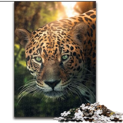 Puzzle mit 1000 Teilen für Erwachsene, Der Amazonas-Leopard, aus Pappe, anspruchsvolles Denkspiel für Teenager, unterhaltsames interaktives Spiel für die ganze Familie, 1000 Teile(26x38cm) von RZFWJL
