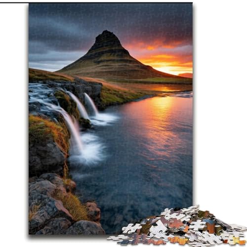 Puzzle mit 1000 Teilen für Erwachsene, Geschenke für schöne Berge und Seen, Familienaktivität, einzigartige Heimdekoration und Geschenke für Kinder ab 14 Jahren (Größe 50x75cm) von RZFWJL