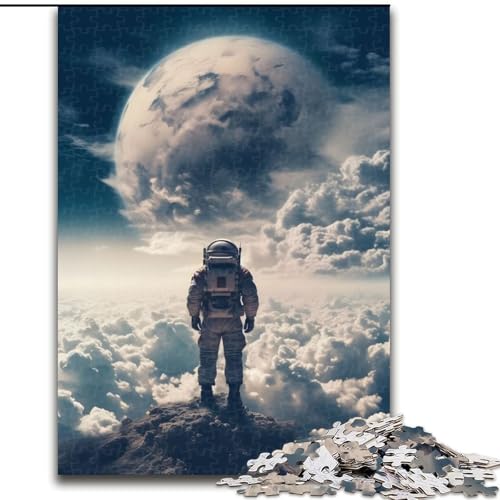 Puzzle mit 1000 Teilen für Erwachsene, Kopf in den Wolken, aus Holz, Weihnachten, Halloween, Ostern, Neujahr, 1000 Teile(50x75cm) von RZFWJL