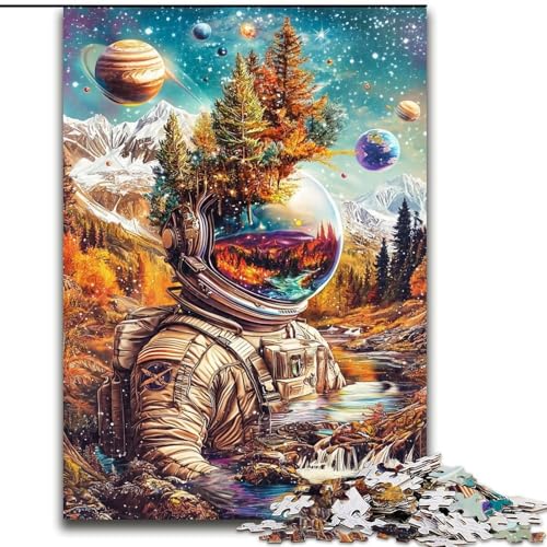 Puzzle mit 1000 Teilen für Teenager, Astronautenberge, geeignet für Personen ab 14 Jahren, anspruchsvoll zu lösen, Aber lustig und humorvoll, tolles Geschenk (Größe 26x38cm) von RZFWJL