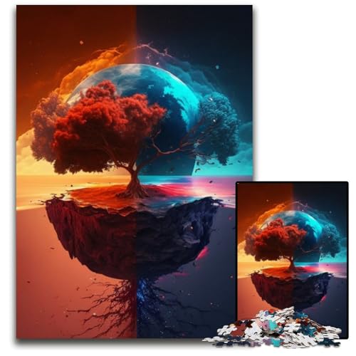 Puzzle mit Landschaft auf einem fremden Planeten, 1000 Teile, für Erwachsene, Puzzle für Erwachsene, Lernspielzeug für Jugendliche, Heimbüro-Dekor, 26x38cm/10,23x14,96 Zoll Puzzle mit Landschaft auf einem fremden Planeten, 1000 Teile, für Erwachsene, Puzzle für Erwachsene, Lernspielzeug für Jugendliche, Heimbüro-Dekor, 26x38cm/10,23x14,96 Zoll von RZFWJL
