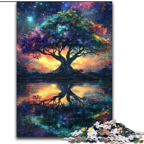 Puzzles für Erwachsene und Jugendliche, 1000 Teile, Baum des Lebens, für Lernspiele, Herausforderungsspielzeug, einzigartige Heimdekoration und Geschenke (Größe 50x75cm) von RZFWJL