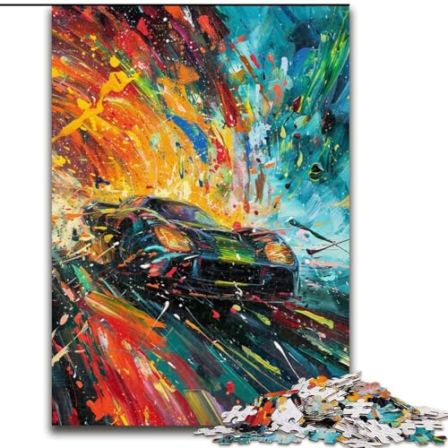 Puzzles für Erwachsene und Jugendliche, 1000 Teile, Cooles Sportauto, für Lernspiele, Herausforderungsspielzeug, einzigartige Heimdekoration und Geschenke (Größe 50x75cm) von RZFWJL