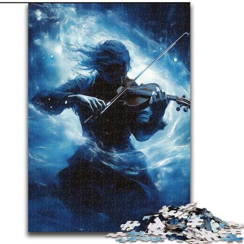 Puzzles für Erwachsene und Jugendliche, 1000 Teile, Geiger, für Lernspiele, Herausforderungsspielzeug, einzigartige Heimdekoration und Geschenke (Größe 50x75cm) von RZFWJL