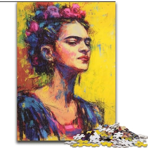 Puzzles für Erwachsene und Jugendliche, 1000 Teile, Puzzle Art Girl, für Kinder ab 14 Jahren, Lernspiel, Herausforderung, Spielzeug, Geschenk zum Geburtstag (Größe 50x75cm) von RZFWJL