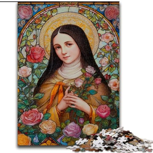 Puzzles für Erwachsene und Jugendliche, 1000-teiliges Puzzle, Porträt von Maria, der Mutter, für Kinder ab 14 Jahren, Lernspiel, Herausforderung, Spielzeug, Geschenk zum Geburtstag (Größe 50x75cm) Puzzles für Erwachsene und Jugendliche, 1000-teiliges Puzzle, Porträt von Maria, der Mutter, für Kinder ab 14 Jahren, Lernspiel, Herausforderung, Spielzeug, Geschenk zum Geburtstag (Größe 50x75cm) von RZFWJL