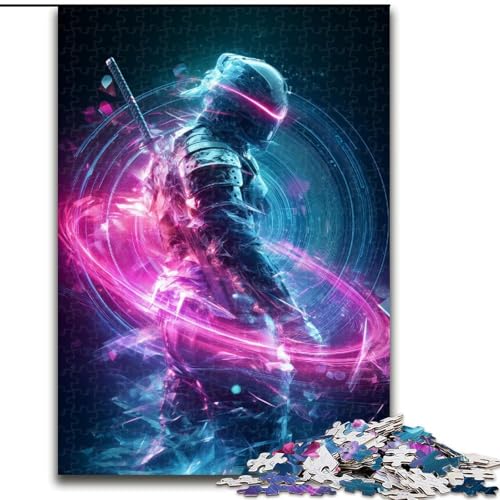 Puzzles für Erwachsene und Jugendliche, 1000-teiliges Puzzle Neon Ninja, für Kinder ab 14 Jahren, Lernspiel, Herausforderung, Spielzeug, Geschenk zum Geburtstag (Größe 50x75cm) von RZFWJL