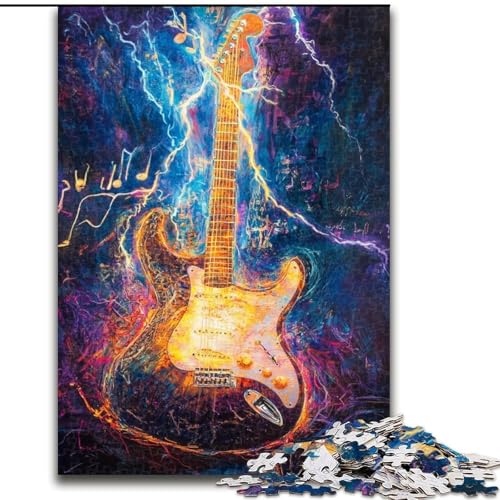 Puzzles für Erwachsene und Jugendliche, Puzzle Cosmic Guitar, Spielzeug, Lernspiele, Stressabbau, Eltern-Kind-Interaktion (Größe 50x75cm) von RZFWJL